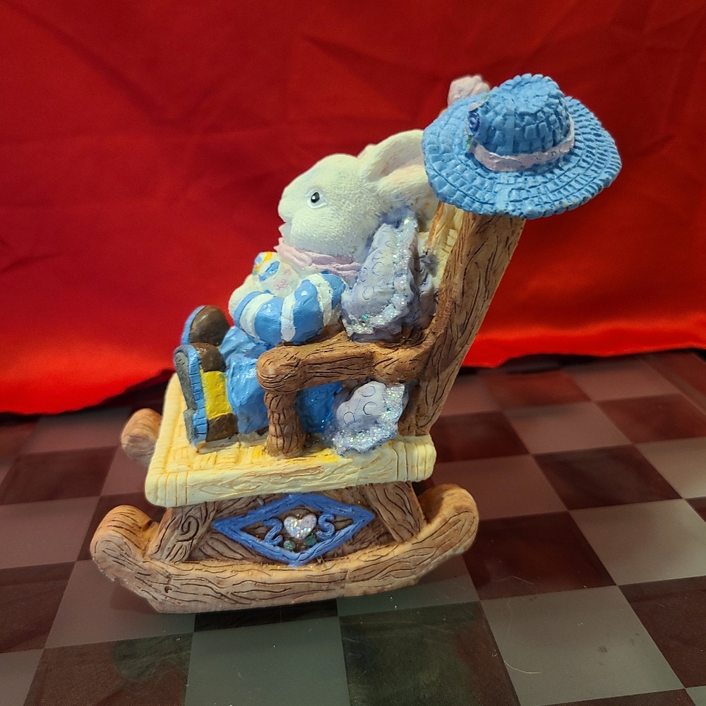Bunny Rabbit Rocking Chair Decor for sale - Picture 9 of 15